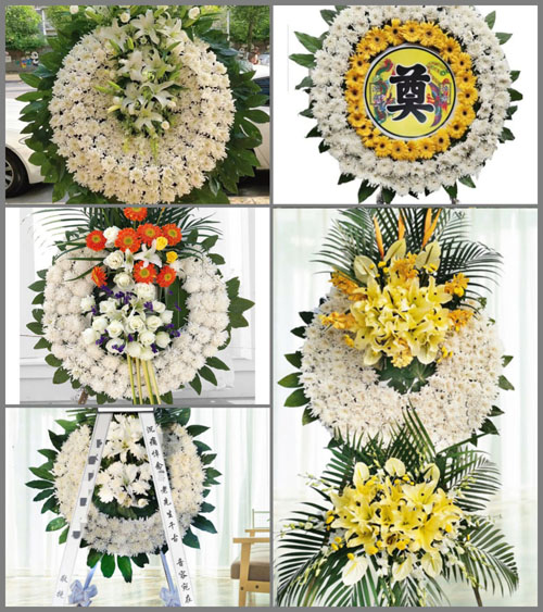 广东江门市蓬江区环市街道联合村花圈速递